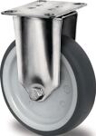 Bockrolle 100mm 135kg TPE Gleitlager VA 77x67mm PP PROMAT