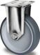 Bockrolle 125mm 160kg TPE Gleitlager VA 77x67mm PP PROMAT
