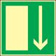 Rettungszeichen BGV A8, NW-Nr.: 3000277432 L148xB148mm Notausgang, Folie ASR A1.3/BGV A8/DIN67510, Folie selbstklebend