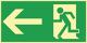 Rettungszeichen BGV A8, NW-Nr.: 3000277438 L297xB148mm Rettungsweg, li.Folie ASR A1.3/BGV A8, Folie selbstklebend