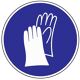 Gebotszeichen, NW-Nr.: 3000277510 Handschutz benutzen, D.200mm blau/weiß ASR A1.3/BGV A8, Kunststoffschild