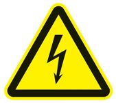 Warnzeichen ASR A1.3/DIN, NW-Nr.: 3000277650 EN ISO 7010 200mm Warnung, vor Spannung Ku. Ku.  