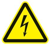 Warnzeichen ASR A1.3/DIN, NW-Nr.: 3000277651 EN ISO 7010 200mm Warnung, vor Spannung Folie Folie  