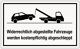 Hinweiszeichen, NW-Nr.: 3000277687 Widerrechtliches Parken, L250xB150mm weiß schwarz Ku.