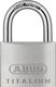 Zylindervorhangschloss 64TI/50 Schlosskörper-B.50mm Titalium versch.-schl.ABUS