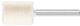 Filzpolierstift D20xH25mm 6mm Filz ZYA PFERD