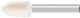 Filzpolierstift D10xH18mm 6mm Filz SPK PFERD