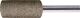 Feinschleifstift 25x25mm Bindung Leder K.120 PFERD