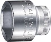 Steckschlüsseleinsatz 456 7 3/8 Zoll 6 kant SW 7mm L.24mm STAHLWILLE
