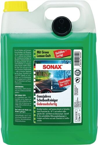 Scheibenreiniger Sonax Ganzjahr bis -10 Grad, Green Lemon-Duft 5L