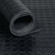 Gummiflachnoppenmatte B.1,2m L.10m D.3mm schwarz NR/SBR o.Gewebeeinlage PROMAT