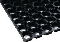Gum.Ringmatte B.0,8m L.1,2m D.22mm schwarz NR/SBR o.Gewebeeinlage