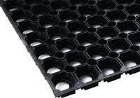 Gum.Ringmatte B.1m L.1,5m D.22mm schwarz NR/SBR o.Gewebeeinlage