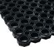Gum.Wabenmatte B.1m L.1,5m D.22mm schwarz NR/SBR o.Gewebeeinlage