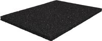 Bautenschutzmatte B.1,25m L.10m D.8mm schwarz Granulatgummi
