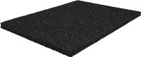Bautenschutzmatte B.1,25m L.10m D.10mm schwarz Granulatgummi