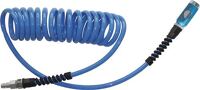 Spiralschlauchset ID 8mm AD 12mm L.3,5m Sicherheitskuppl.DN 7,4 EWO