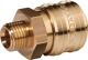 Schnellverschlusskupplung DN 7,2,AG MS blk Gew.G 1/2 Zoll 20,95mm PROMAT