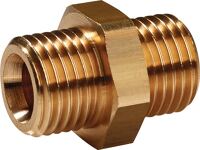 Doppelgewindenippel MS AG G 3/8xG 3/8 Zoll SW 19mm PROMAT