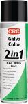 Farbschutzlackspray 2in1 GALVACOLOR tiefschwarz RAL9005 matt 500ml Spraydose CRC