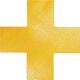 Stellplatzmarkierung Form, NW-Nr.: 4000355252 Kreuz selbstkl.signalgelb, 20 St.Krt.DURABLE