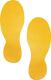 Stellplatzmarkierung Form, NW-Nr.: 4000355255 Fußabdruck, selbstkl.signalgelb 5 PA Pk.DURABLE