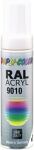 Lackstift reinweiss glänzend RAL 9010 12 ml Stift DUPLI-COLOR