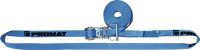 Zurrgurt DIN EN 12195-2, NW-Nr.: 4000365086 L.4m B.25mm m.Ratsche LC, U 1500 daN PROMAT   