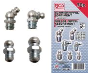 Schmiernippelsortiment 70-teilig Metrisch/Zoll BGS