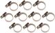 Schlauchklemme INOX 8x12mm Pk. m. 10 St. BGS