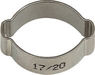 Schlauchklemme 2-Ohr VA 1.4301 (W4) Spannber.17-20mm 50St./Beutel RIEGLER