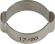 Schlauchklemme 2-Ohr VA 1.4301 (W4) Spannber.22-25mm 50St./Beutel RIEGLER