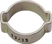 Schlauchklemme 2-Ohr STA glanzverzinkt (W1) Spannber.14-17mm 50St/Beutel RIEGLER