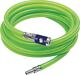 Schlauch-Set Schl.D.12x6mm L.10m PVC Gew.leuchtgrün Sicherheitskuppl./Tüll.NW7,4
