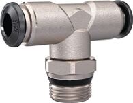T-Steckverschraubung universal short AG 3/8 Zoll SW 17mm drehb.kon.8mm RIEGLER