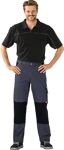 Bundhose Canvas 320 Gr.58 grau/schwarz PLANAM
