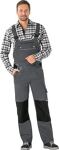 Latzhose Canvas 320 Gr.50 grau/schwarz PLANAM