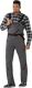 Latzhose Highline Gr.60 schiefer/schwarz/rot PLANAM