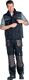 Weste Gr. M schwarz/grau 65% PES/35% CO