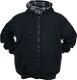 Thermowendejacke Gr. M schwarz-weiß kariert/schwarz uni 100%PES