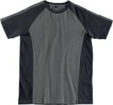 T-Shirt Potsdam Gr.L dunkelanthrazit/schwarz 100% Baumwolle