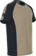 T-Shirt Potsdam Gr.L khaki/schwarz 100% Baumwolle