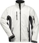 Softshelljacke Neptun Gr.L weiß/grau 96% PES/4% EL
