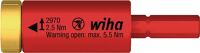 Drehmomentadapter easy Torque electric 2,5 Nm 59mm Sechskant 6mm Bl.WIHA