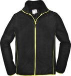 Herren Fleecejacke Gr.XXL schwarz/limette