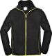 Herren Fleecejacke Gr.XXL schwarz/limette