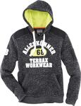 Strickfleecehoody Terrax Workwear Gr.XXL schwarz melange/limette/orange TERRAX