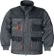 Herrenjacke Gr.52 dunkelgrau/schwarz/orange