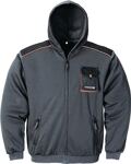 Herrensweatjacke Gr.M dunkelgrau/schwarz/orange TERRATREND