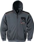 Herrensweatjacke Gr.XXXL dunkelgrau/schwarz/orange TERRATREND